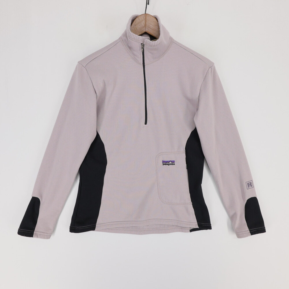 Vintage Patagonia R1 Flash Fleece Pullover Womens XS Purple Polartec Half Zip